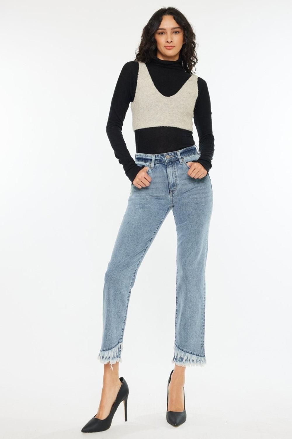 Mid Rise Flare Jeans- Doss Dollz