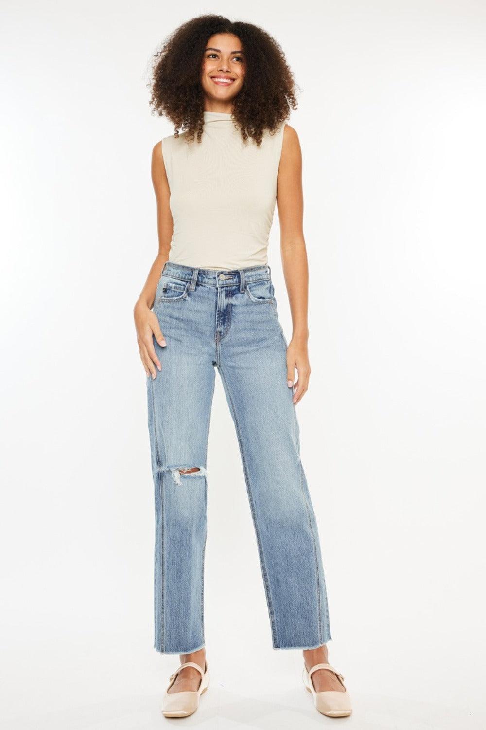 Mid Rise Flare Jeans- Doss Dollz