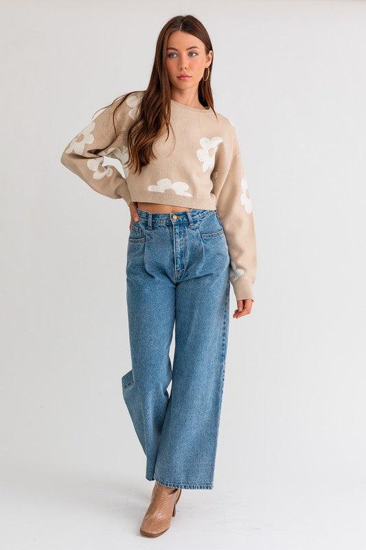 Mid Rise Flare Jeans- Doss Dollz