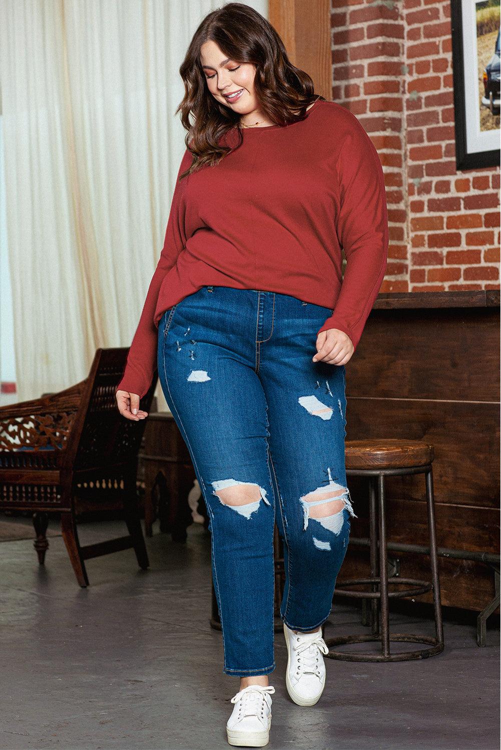 Mid Rise Flare Jeans- Doss Dollz