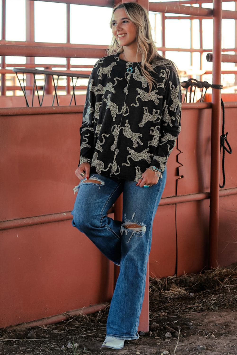 Mid Rise Flare Jeans- Doss Dollz