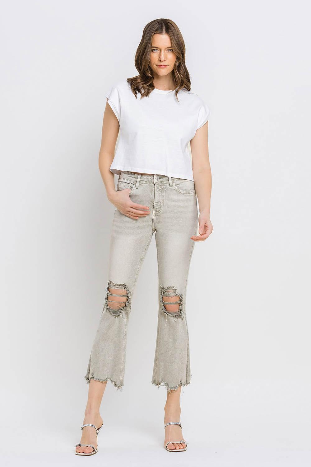 Mid Rise Flare Jeans- Doss Dollz