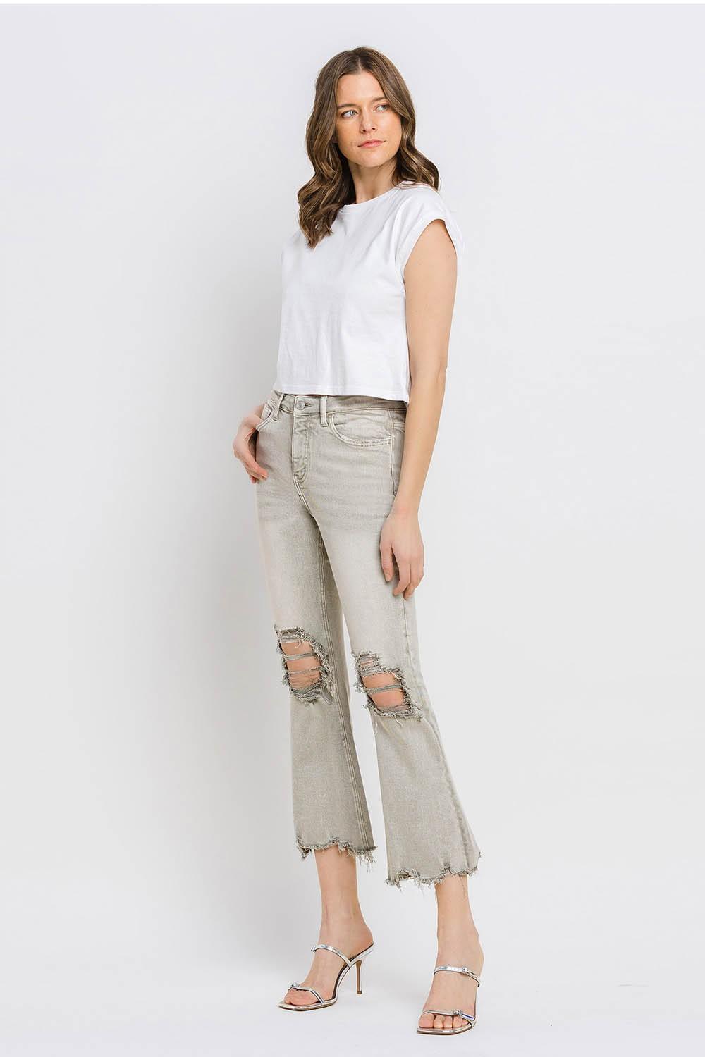 Mid Rise Flare Jeans- Doss Dollz