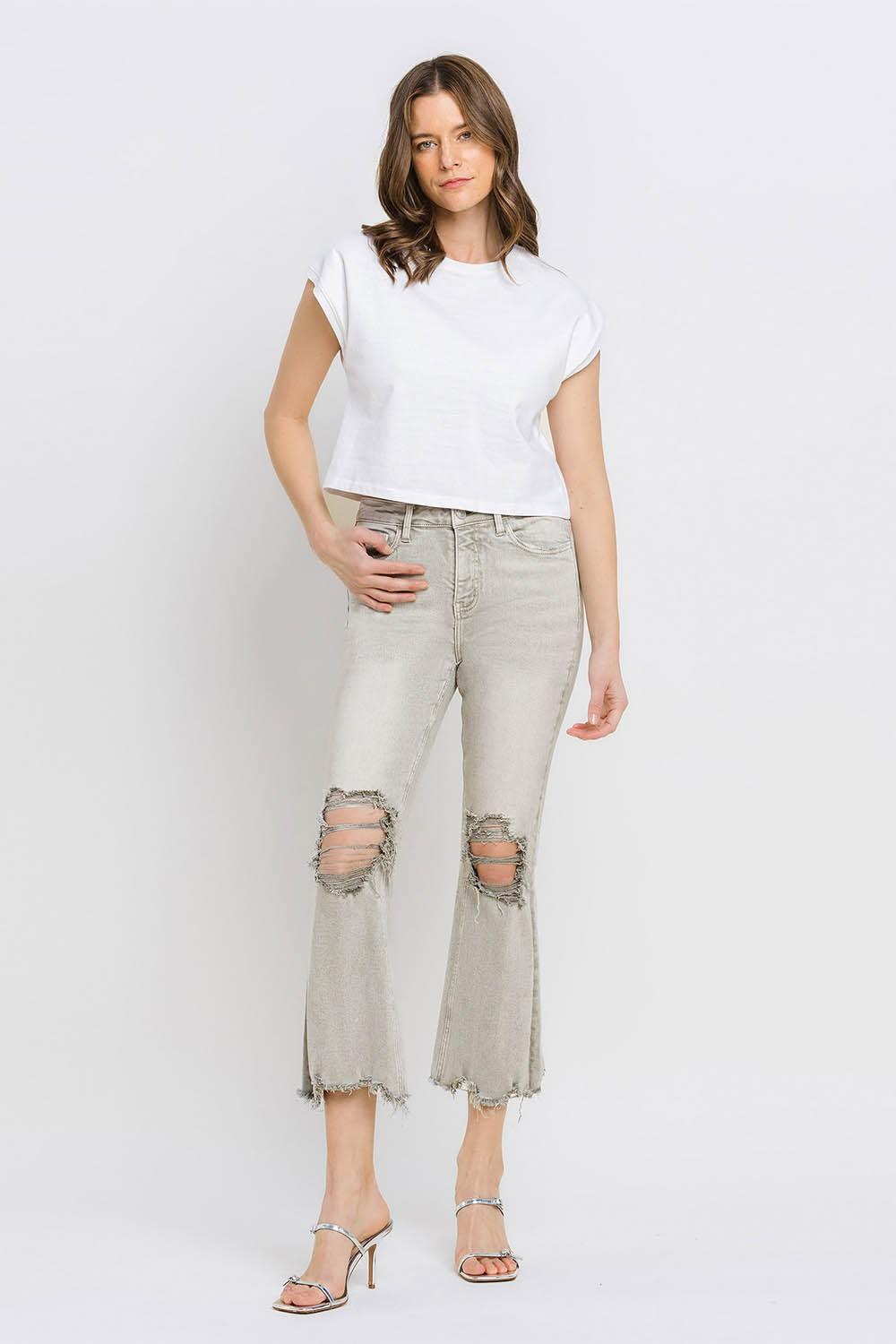 Mid Rise Flare Jeans- Doss Dollz