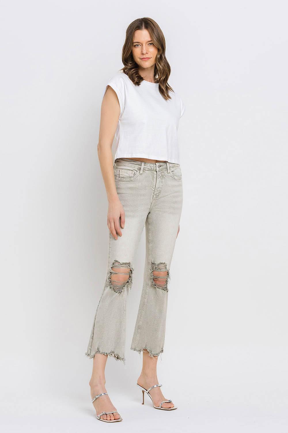 Mid Rise Flare Jeans- Doss Dollz