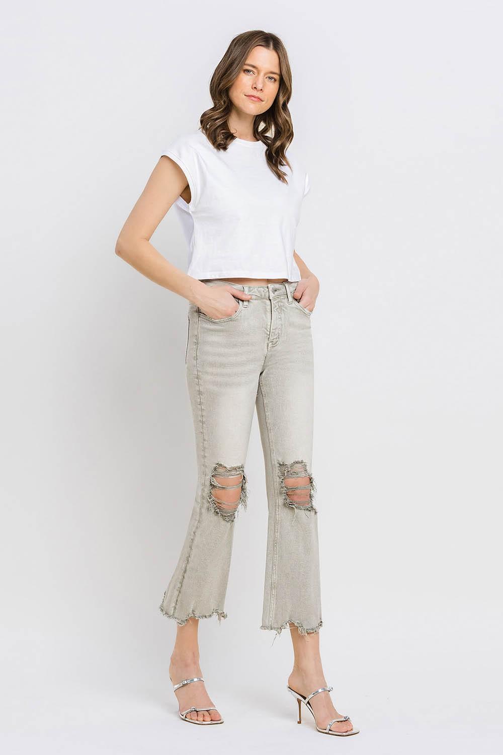 Mid Rise Flare Jeans- Doss Dollz