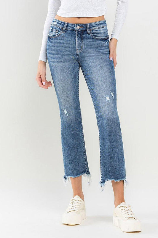 Mid Rise Flare Jeans- Doss Dollz