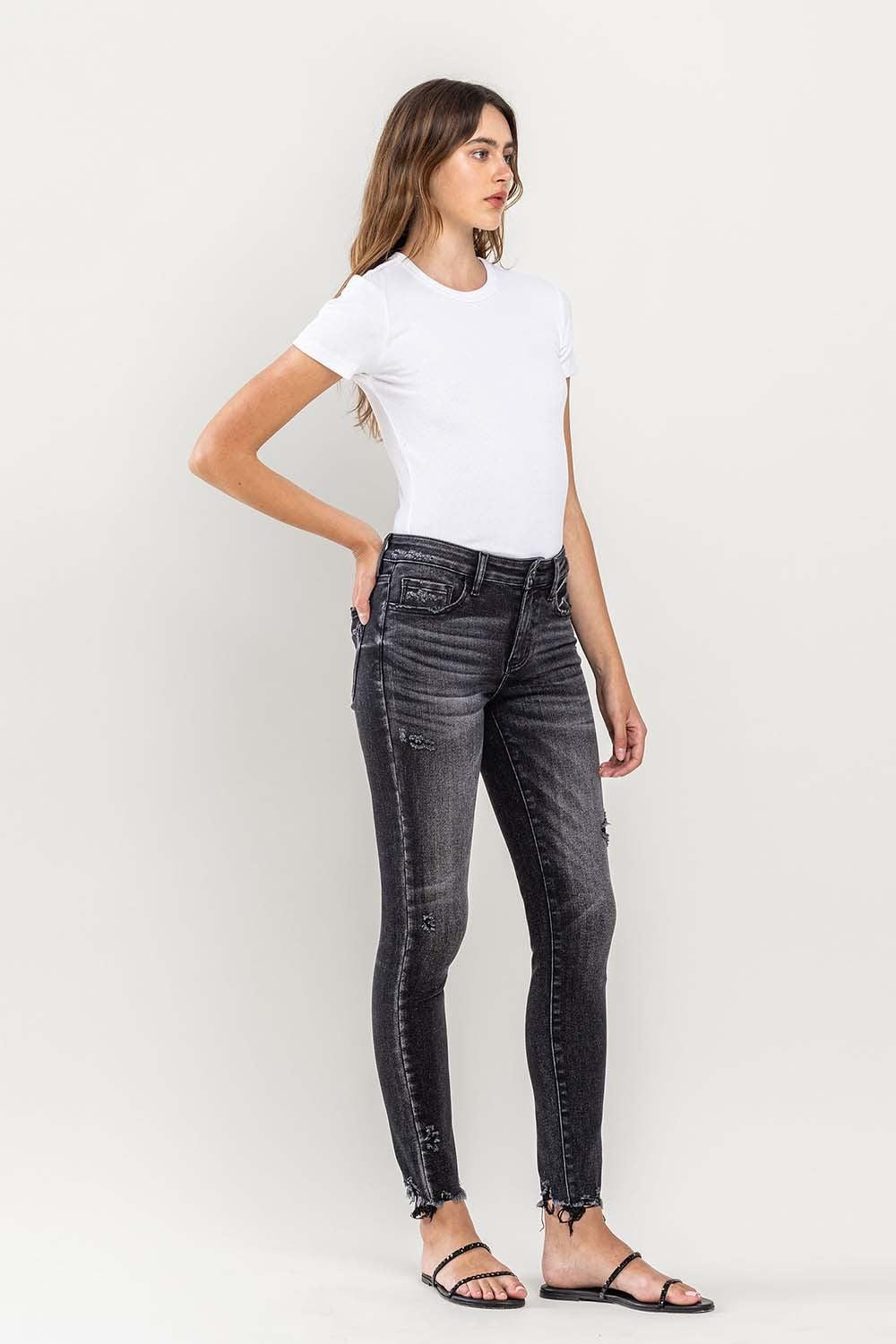 Mid Rise Flare Jeans- Doss Dollz