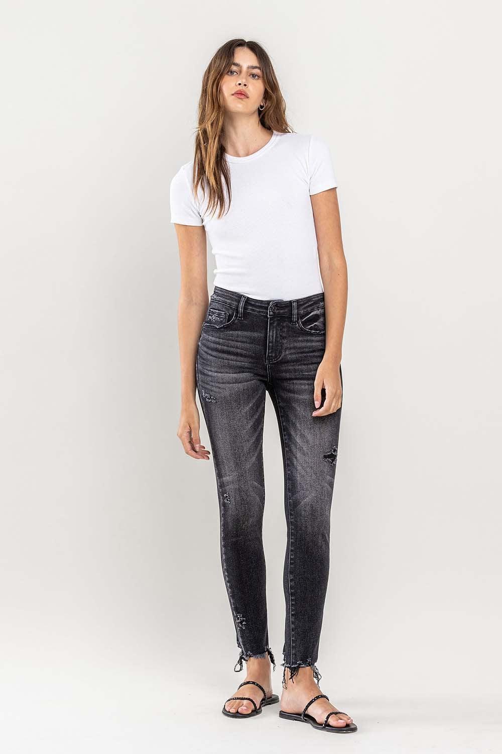 Mid Rise Flare Jeans- Doss Dollz