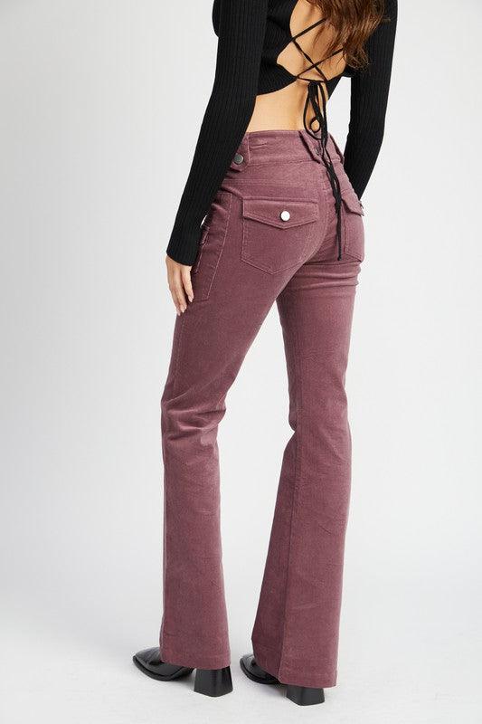 Mid Rise Flare Jeans- Doss Dollz