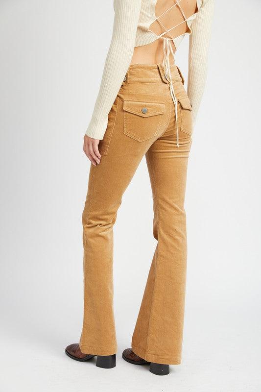 Mid Rise Flare Jeans- Doss Dollz