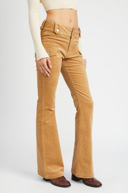 Mid Rise Flare Jeans- Doss Dollz