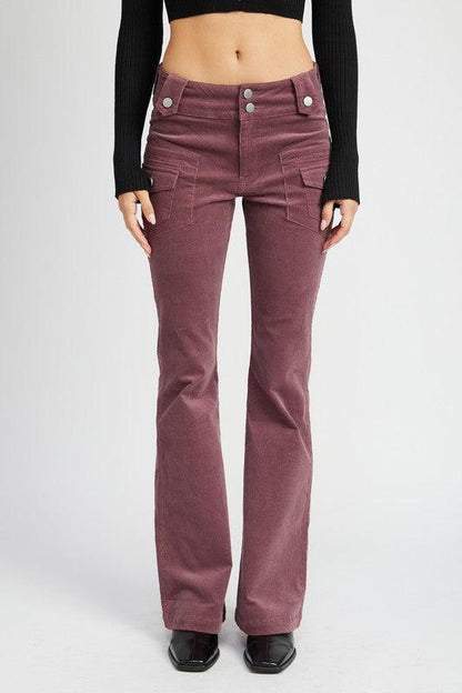 Mid Rise Flare Jeans- Doss Dollz