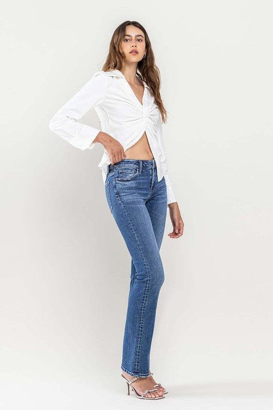 Mid Rise Flare Jeans- Doss Dollz