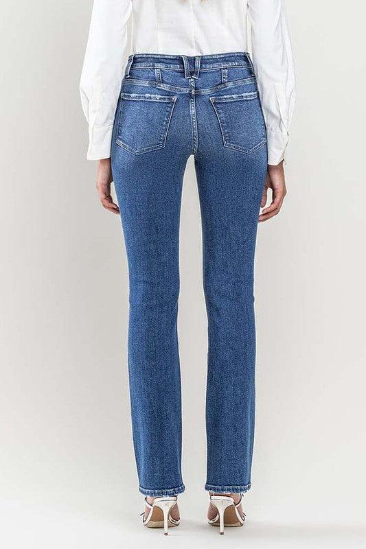 Mid Rise Flare Jeans- Doss Dollz