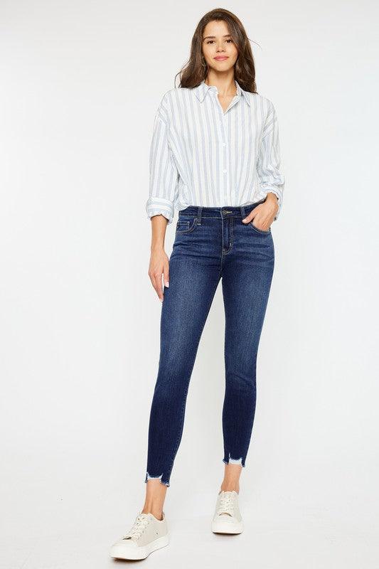 Mid Rise Flare Jeans- Doss Dollz