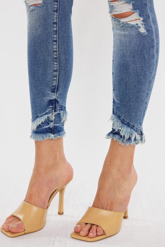 Mid Rise Flare Jeans- Doss Dollz