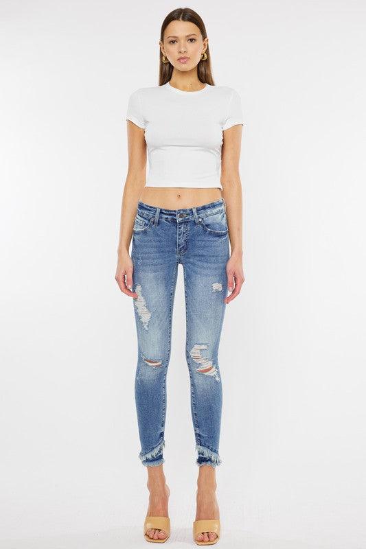 Mid Rise Flare Jeans- Doss Dollz