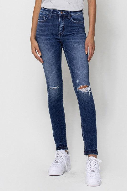 Mid Rise Flare Jeans- Doss Dollz