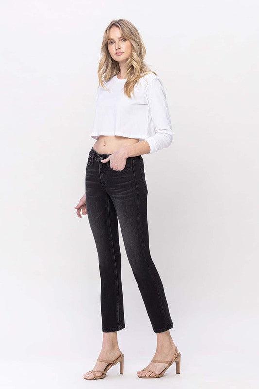 Mid Rise Flare Jeans- Doss Dollz