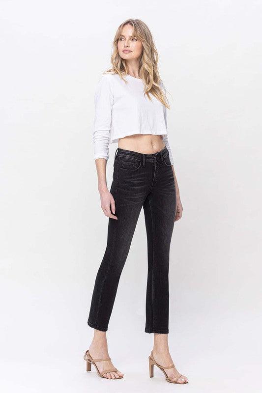 Mid Rise Flare Jeans- Doss Dollz