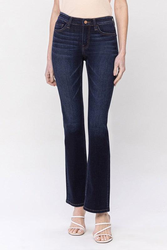 Mid Rise Flare Jeans- Doss Dollz