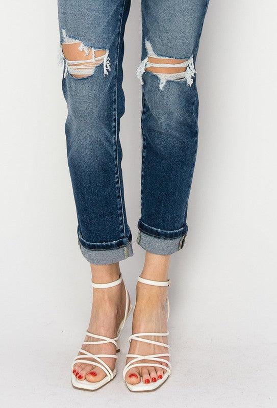 Mid Rise Flare Jeans- Doss Dollz