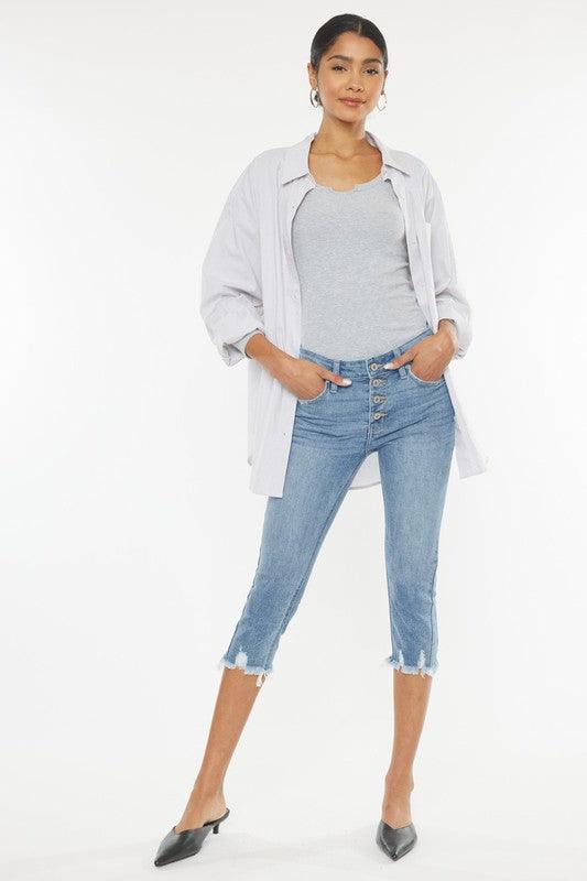 Mid Rise Flare Jeans- Doss Dollz