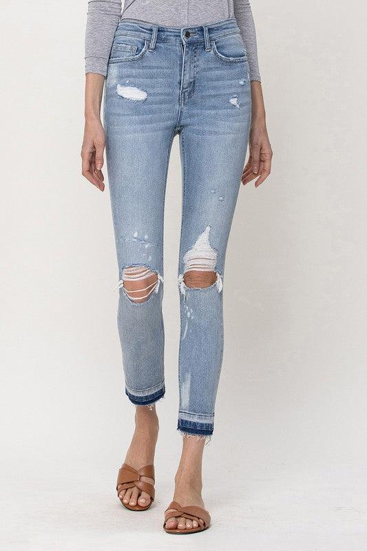 Mid Rise Flare Jeans- Doss Dollz