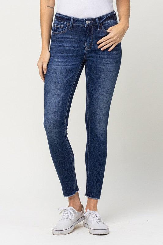 Mid Rise Flare Jeans- Doss Dollz