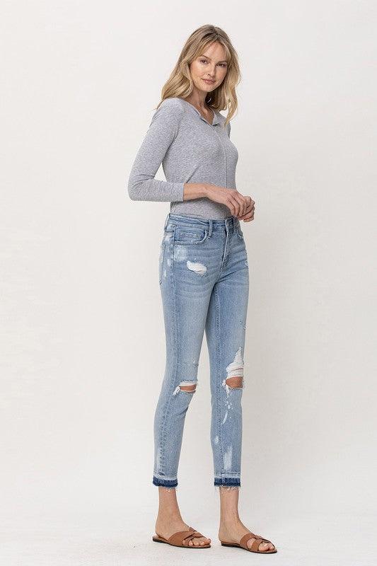 Mid Rise Flare Jeans- Doss Dollz