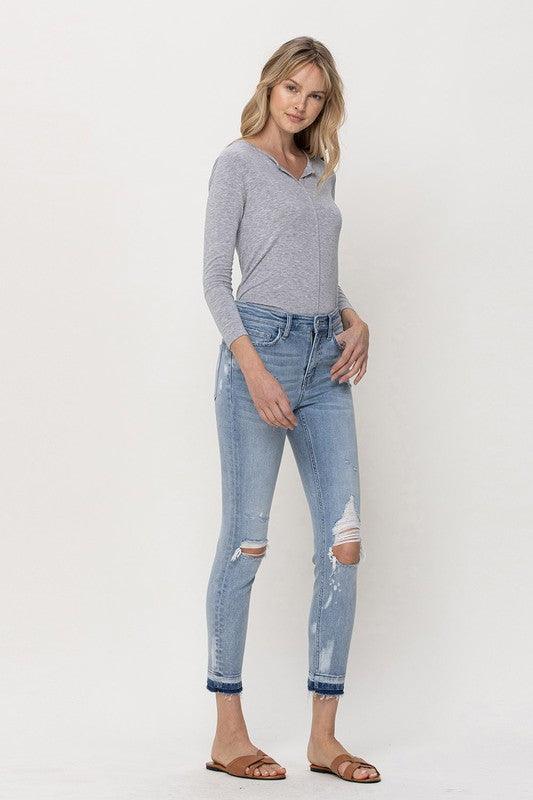 Mid Rise Flare Jeans- Doss Dollz