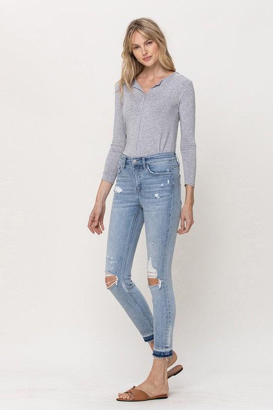 Mid Rise Flare Jeans- Doss Dollz