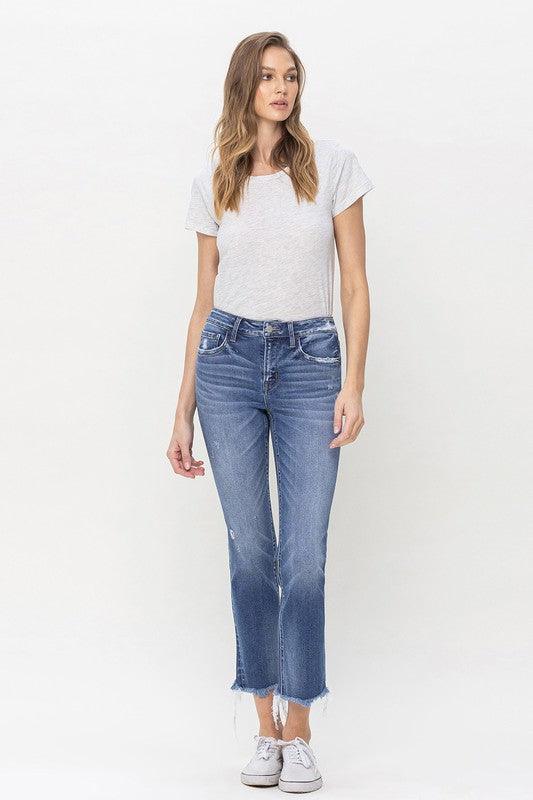 Mid Rise Flare Jeans- Doss Dollz