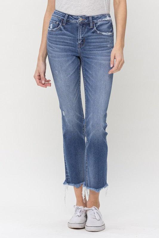 Mid Rise Flare Jeans- Doss Dollz