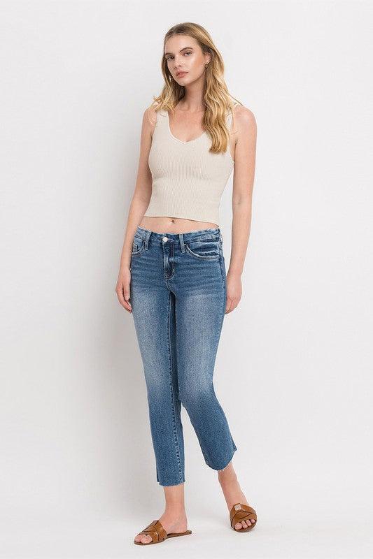 Mid Rise Flare Jeans- Doss Dollz