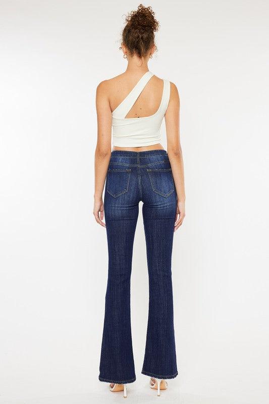 Mid Rise Flare Jeans- Doss Dollz