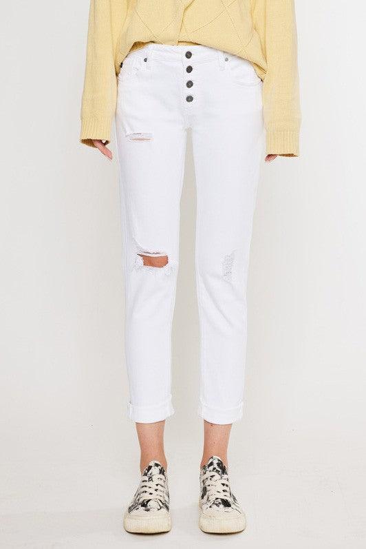 Mid Rise Flare Jeans- Doss Dollz