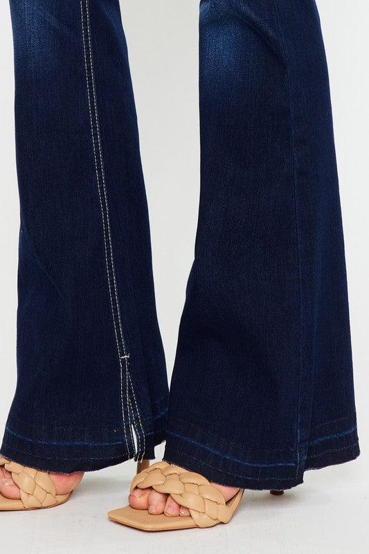 Mid Rise Flare Jeans- Doss Dollz