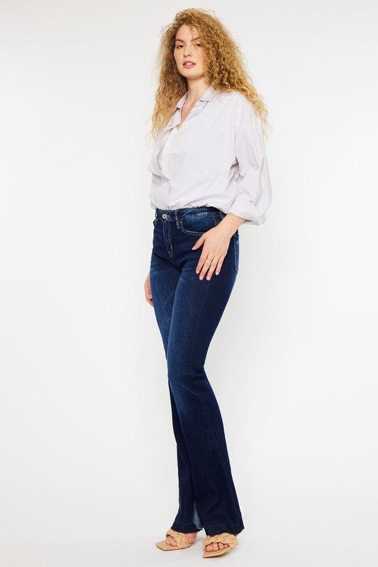 Mid Rise Flare Jeans- Doss Dollz