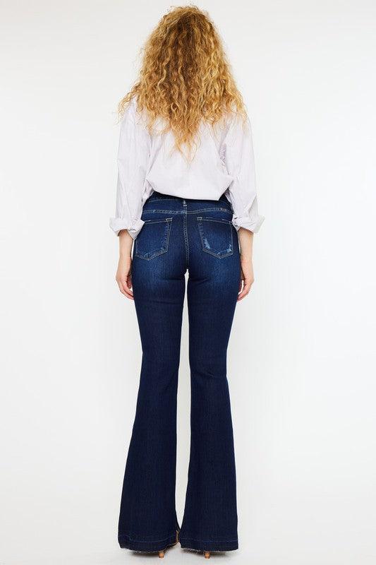 Mid Rise Flare Jeans- Doss Dollz