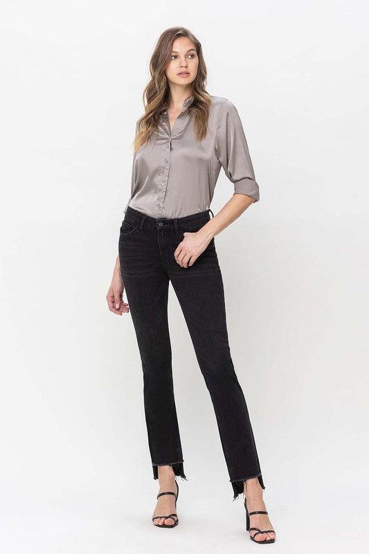 Mid Rise Flare Jeans- Doss Dollz