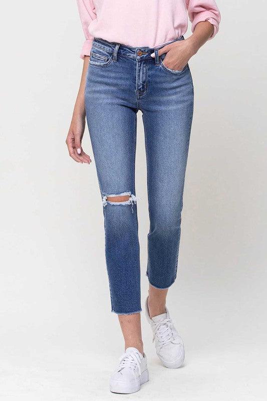 Mid Rise Flare Jeans- Doss Dollz