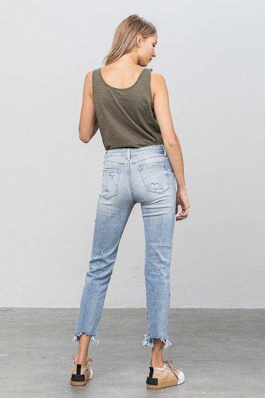 Mid Rise Flare Jeans- Doss Dollz