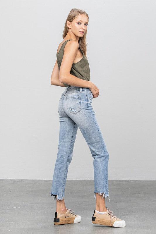 Mid Rise Flare Jeans- Doss Dollz