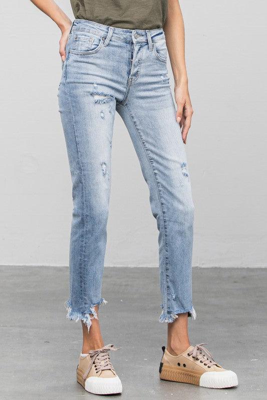 Mid Rise Flare Jeans- Doss Dollz