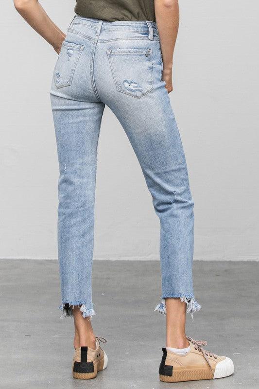 Mid Rise Flare Jeans- Doss Dollz