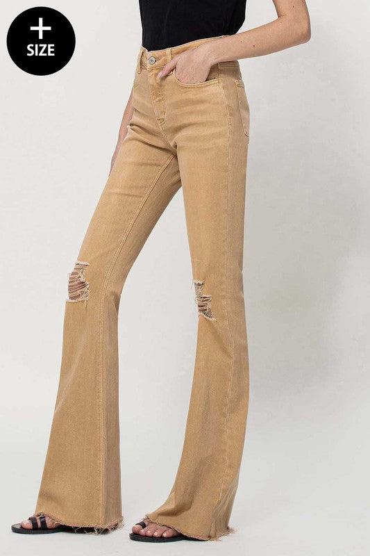 Mid Rise Flare Jeans- Doss Dollz