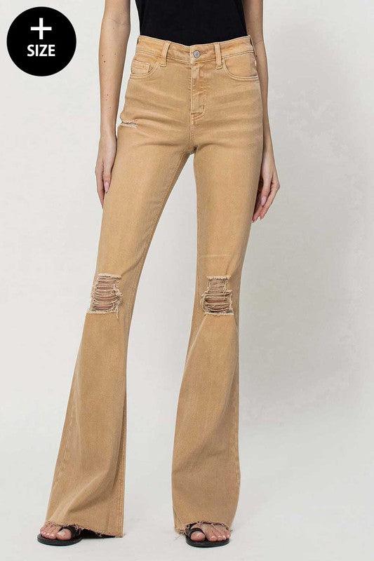 Mid Rise Flare Jeans- Doss Dollz