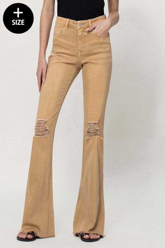 Mid Rise Flare Jeans- Doss Dollz